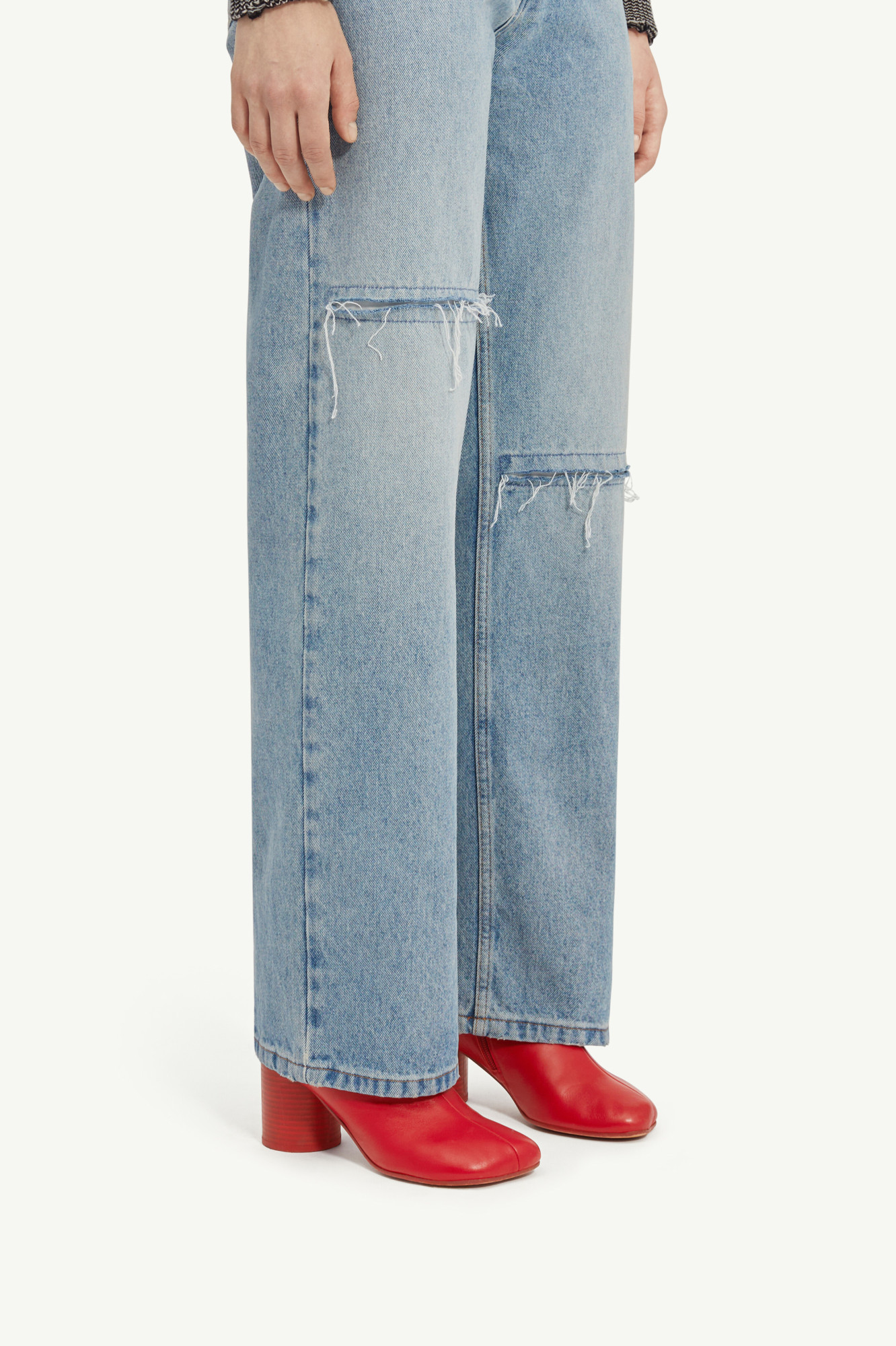 Shop Mm6 Maison Margiela Anatomic Ankle Boots In Red