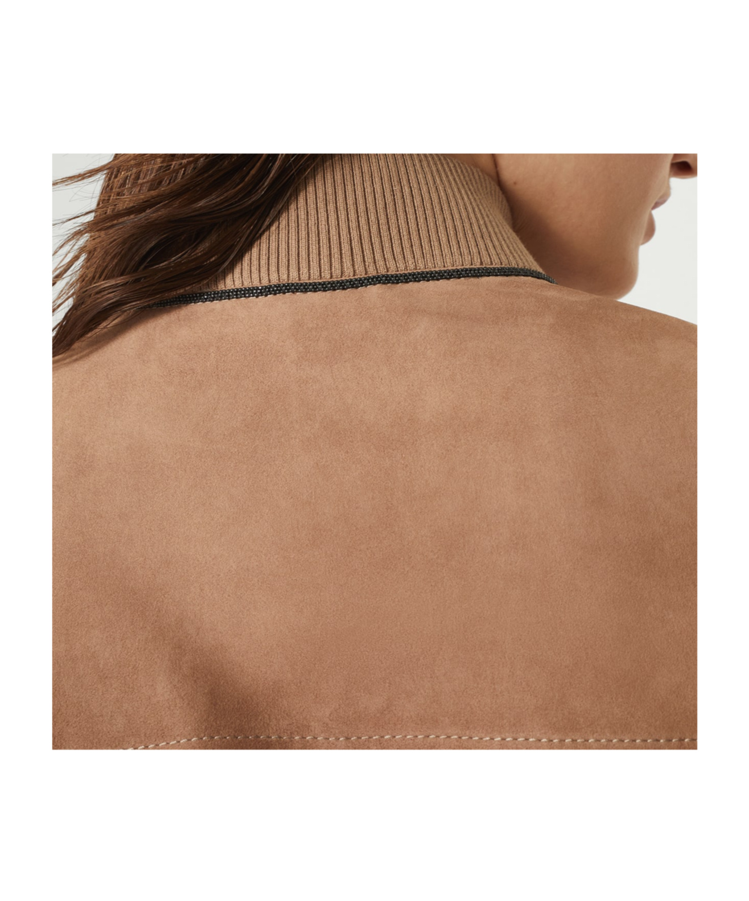 Brunello Cucinelli Couture Suede Jacket In Brown