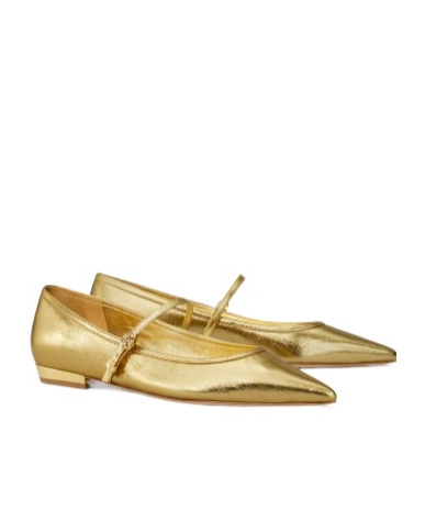 Shop Tory Burch Buck-down Mary Jane Shoes In Nude