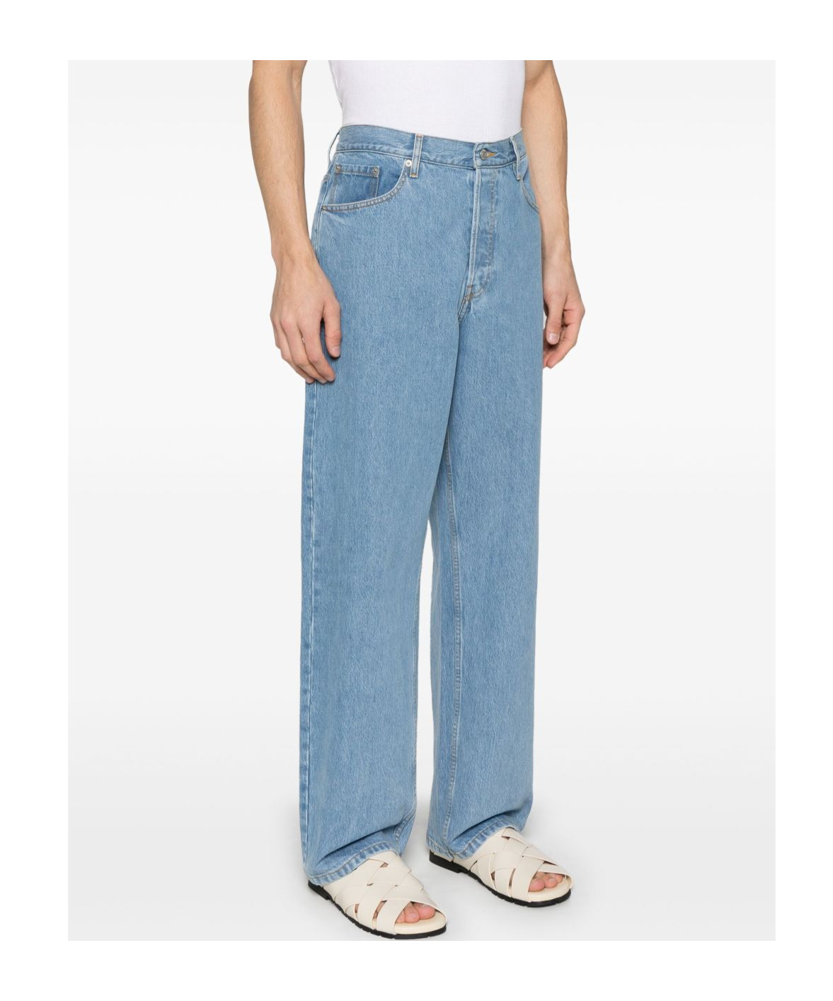 DRIES VAN NOTEN BELT-LOOP JEANS
