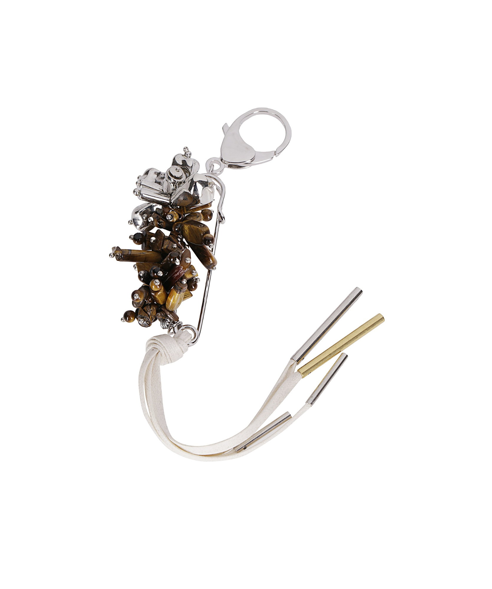 Dries Van Noten Carabiner-inspired Accessory With Brass In Metallic