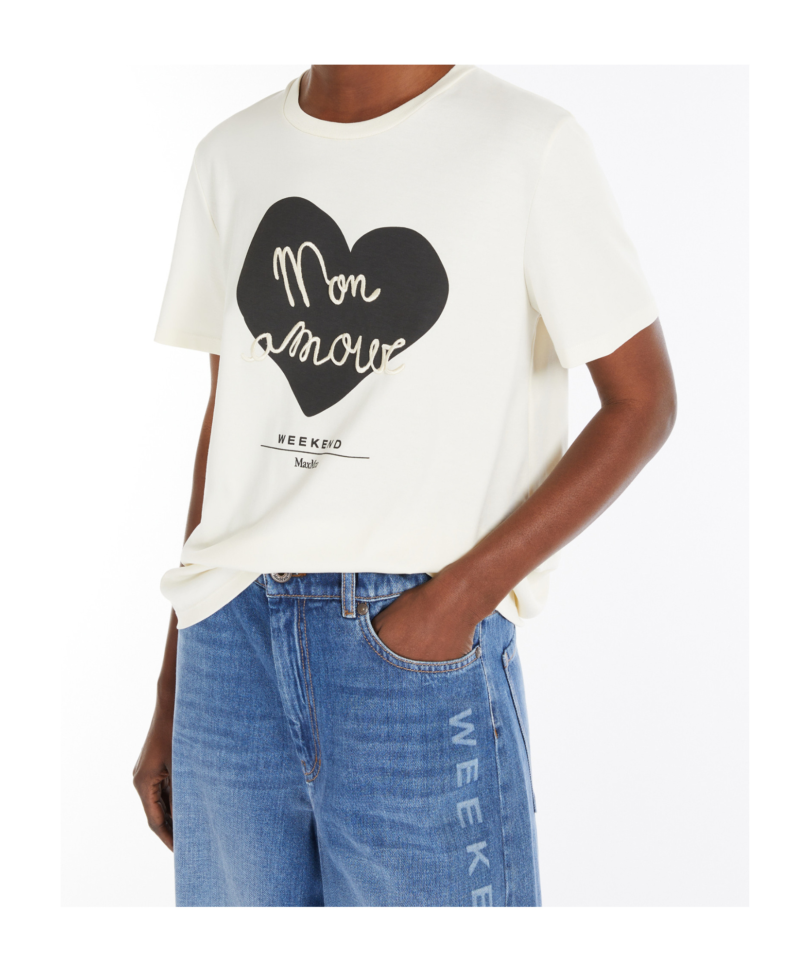 Weekend Max Mara Short-sleeved T-shirt In White