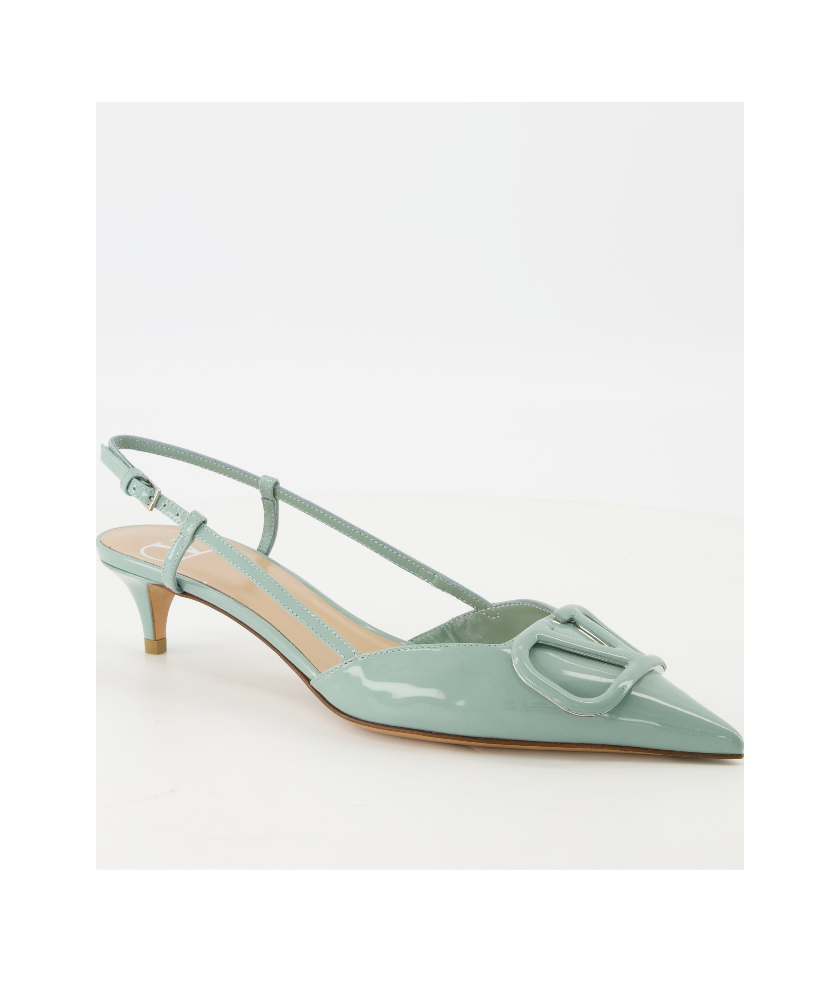 Valentino Vlogo High-heeled Sandals In Gray