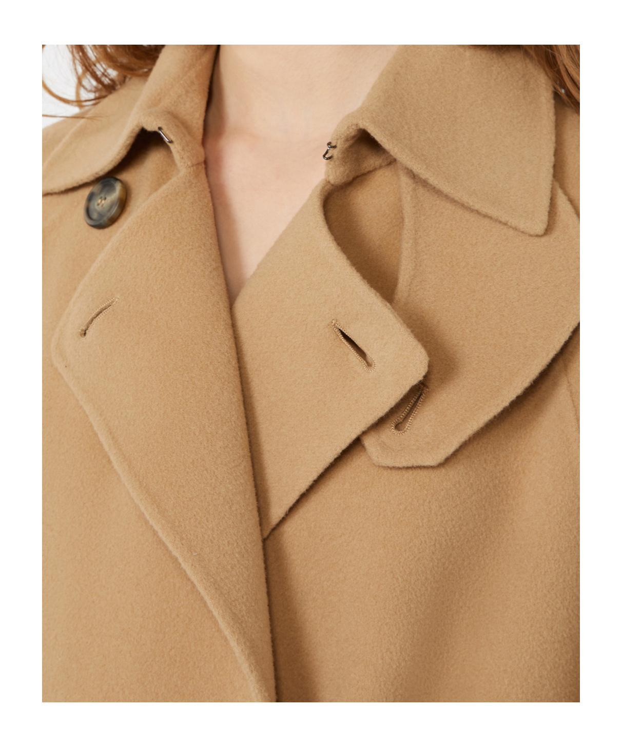 Weekend Max Mara Cappotto Trench In Lana Double - Cammello In Brown