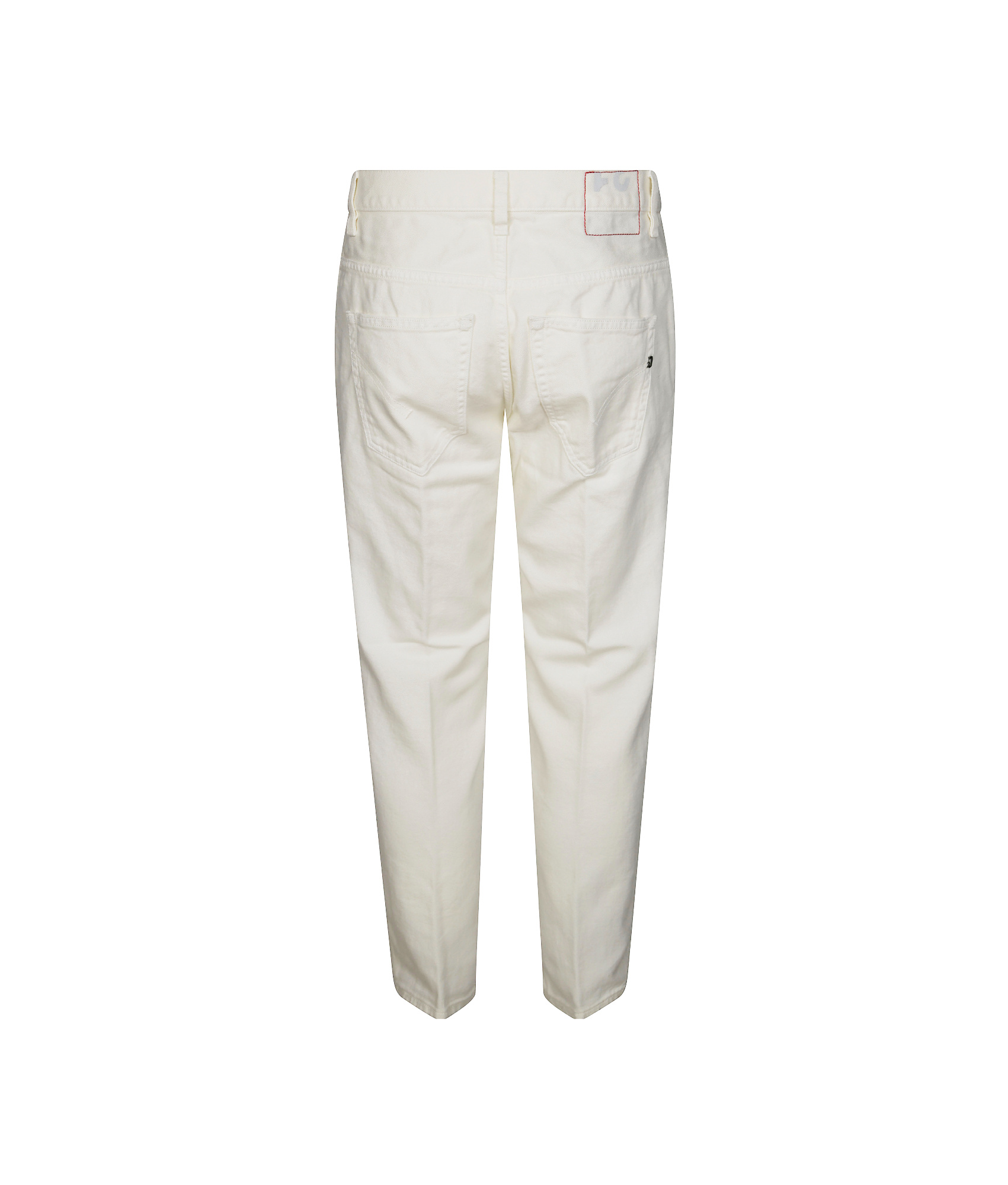 Dondup Trousers With Back And Front Pockets In White
