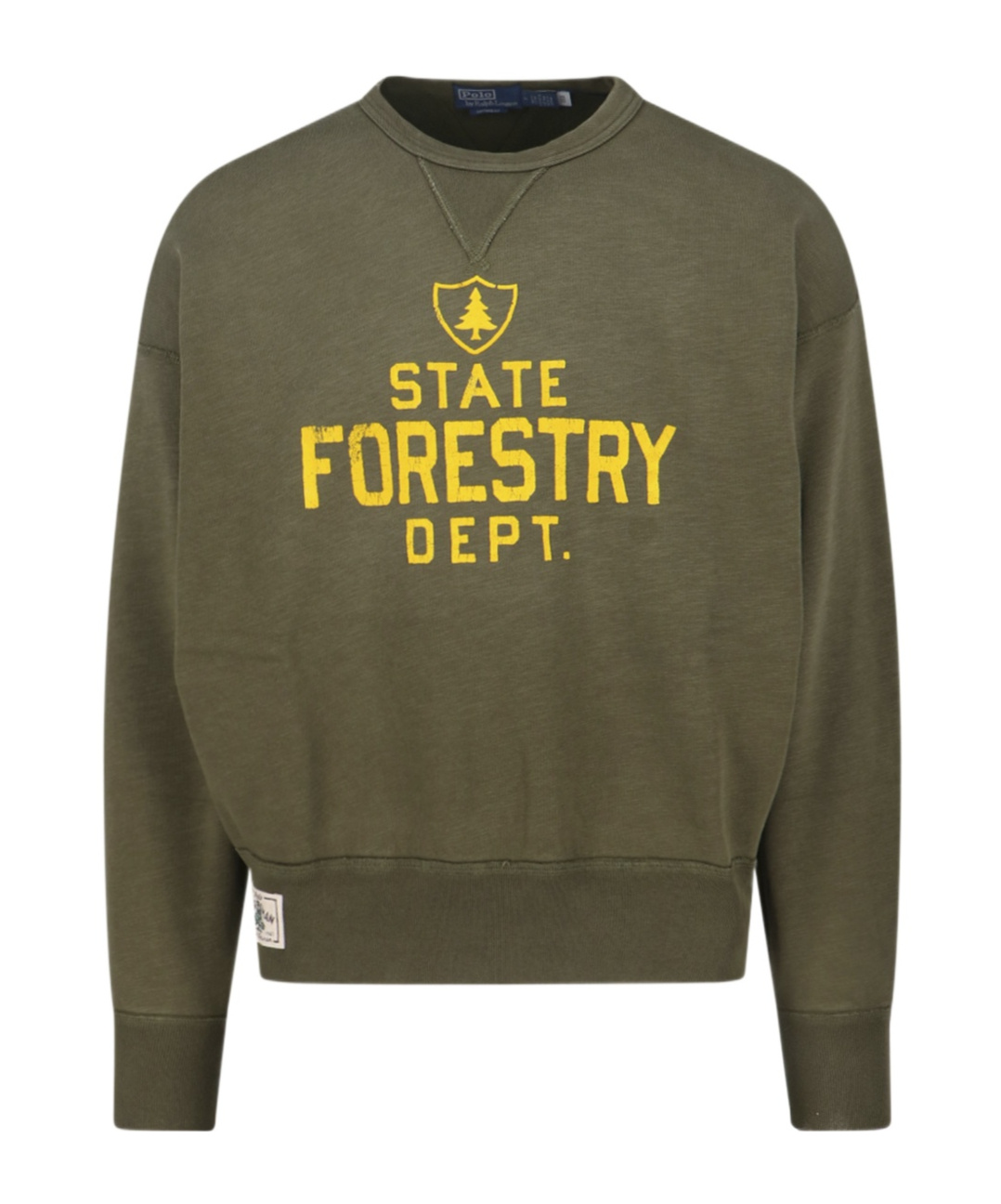 Polo Ralph Lauren Vintage Fit Fleece Graphic Sweatshirt In Green