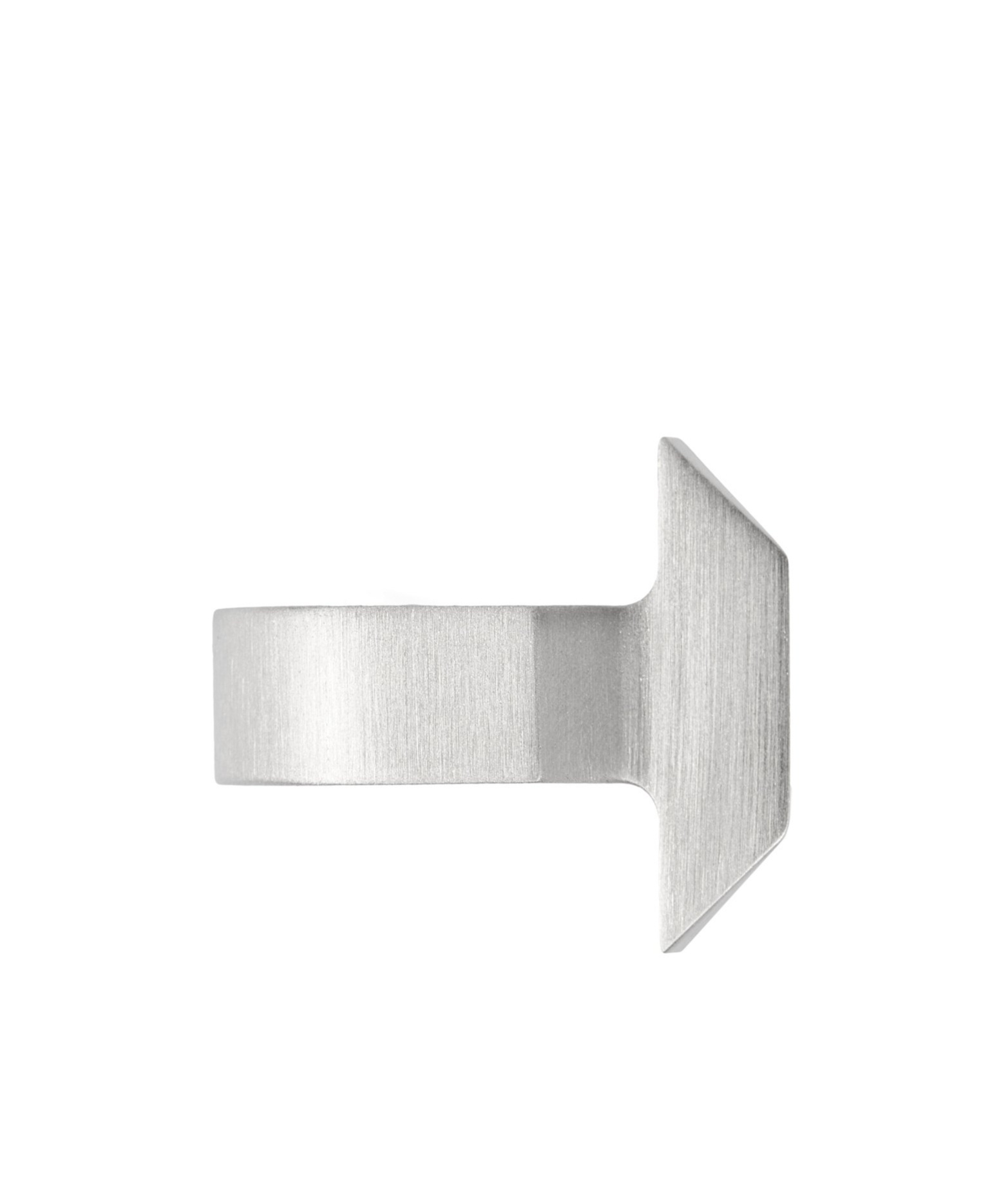 Rick Owens Trapezoidal Ring In White