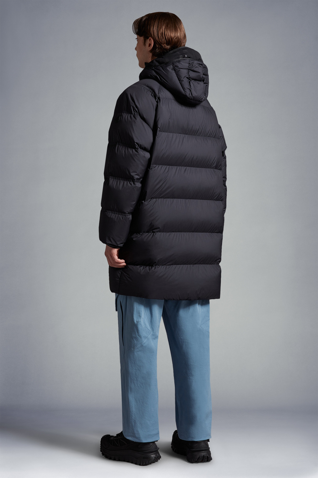 Moncler Exe Padded Coat In Black