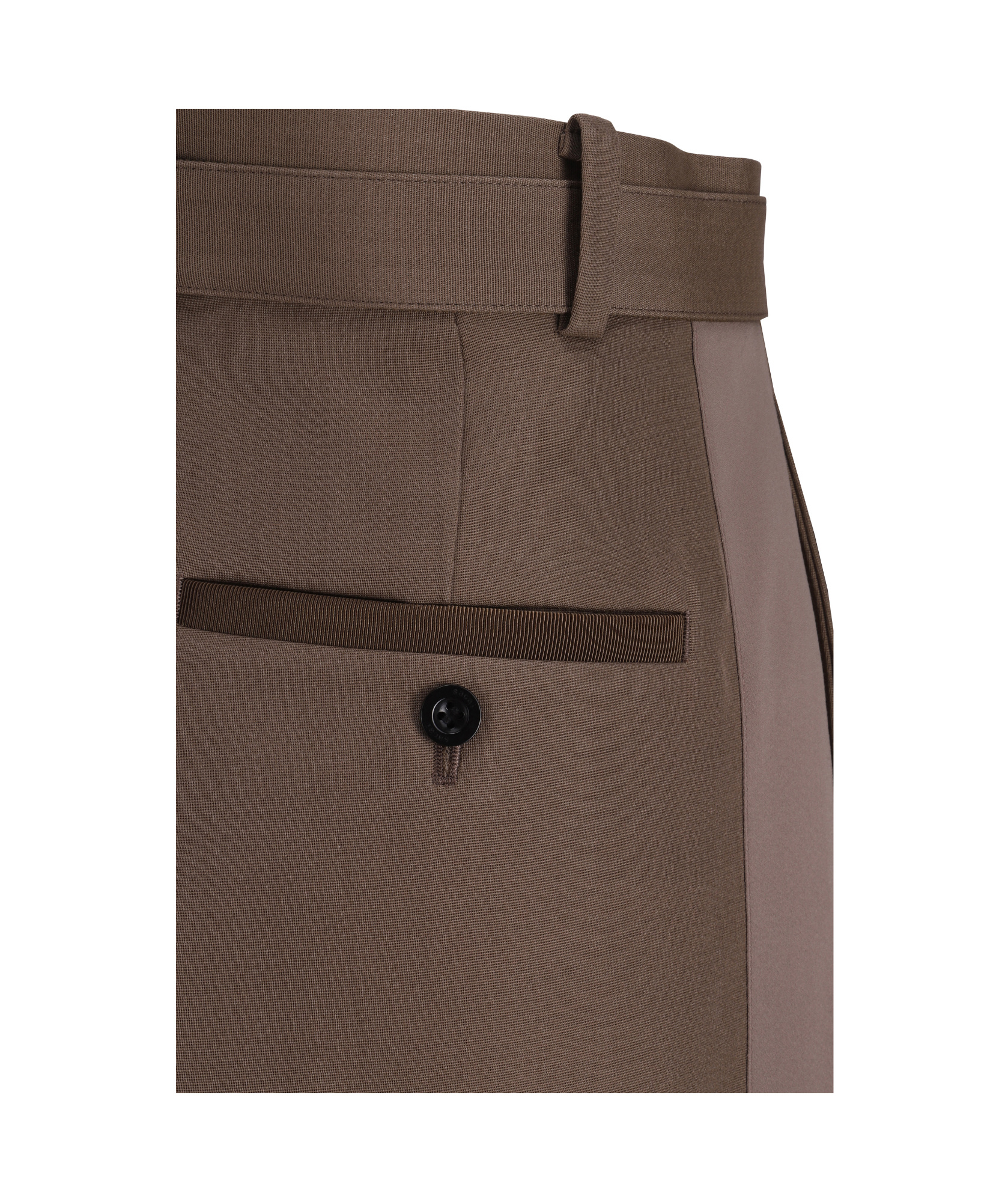 Sacai Belt-loop Casual Pants In Brown
