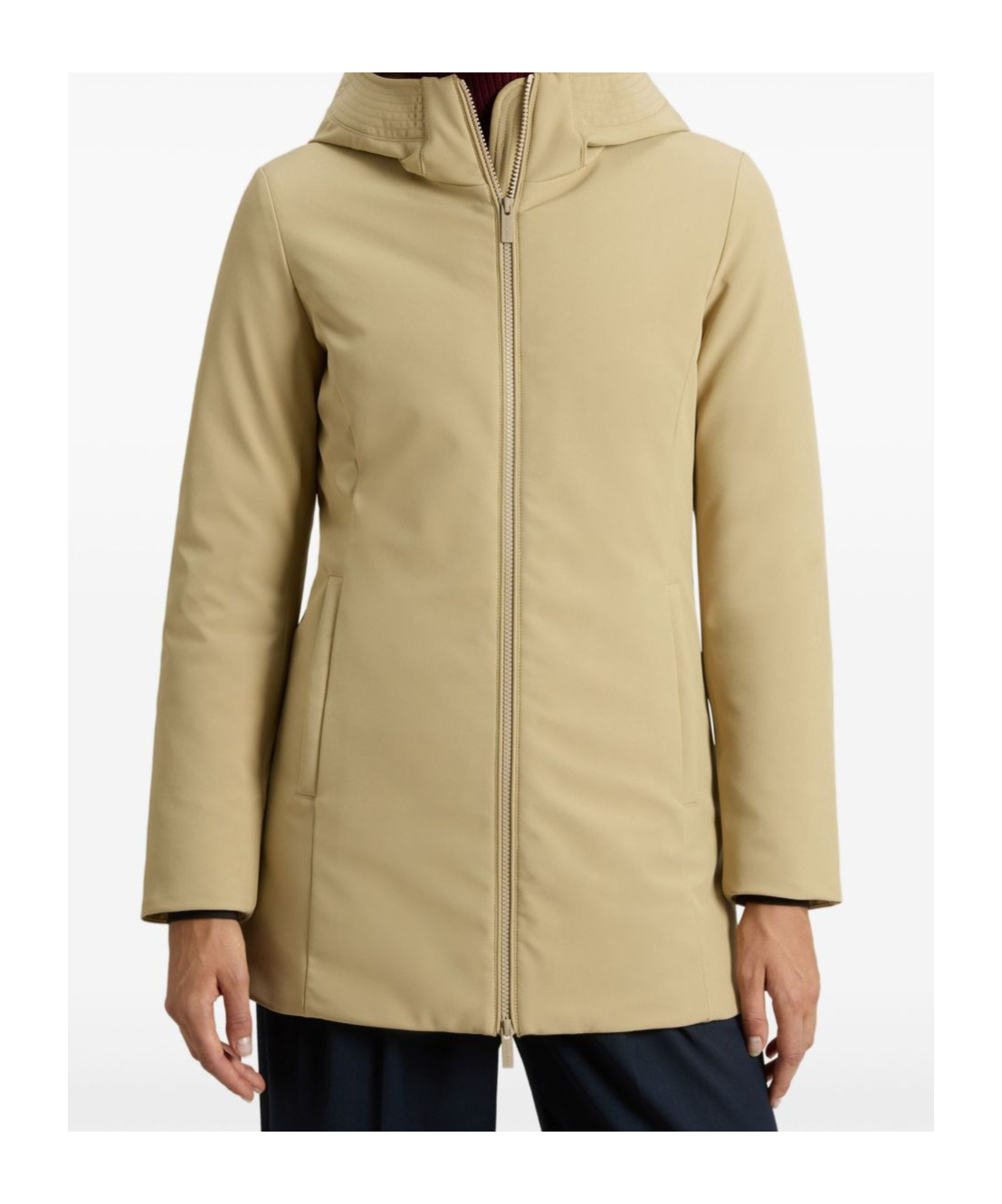 Woolrich New Firth Parka Coat In Brown