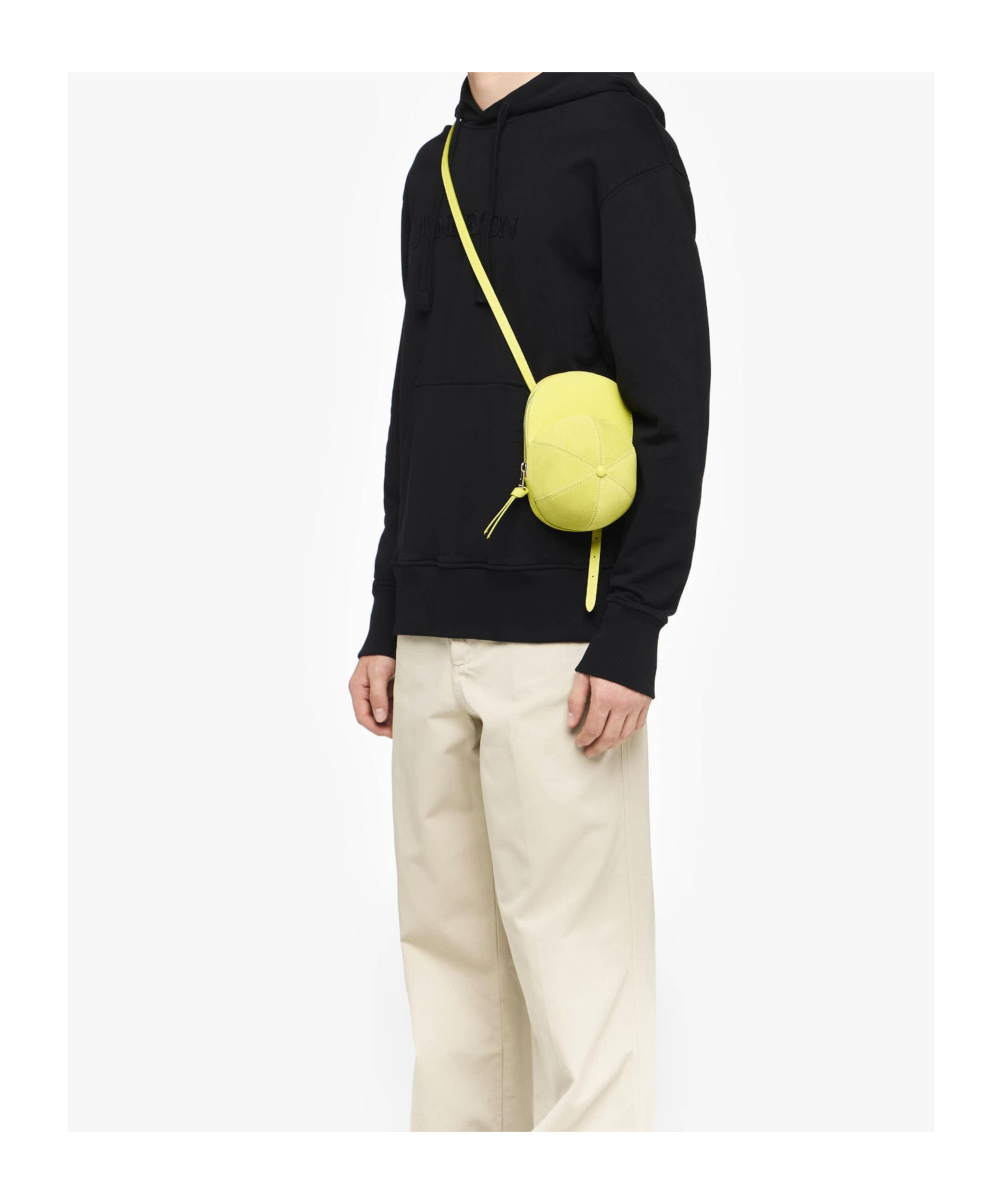 Jw Anderson Hoodie With Logo Embroidery In Black