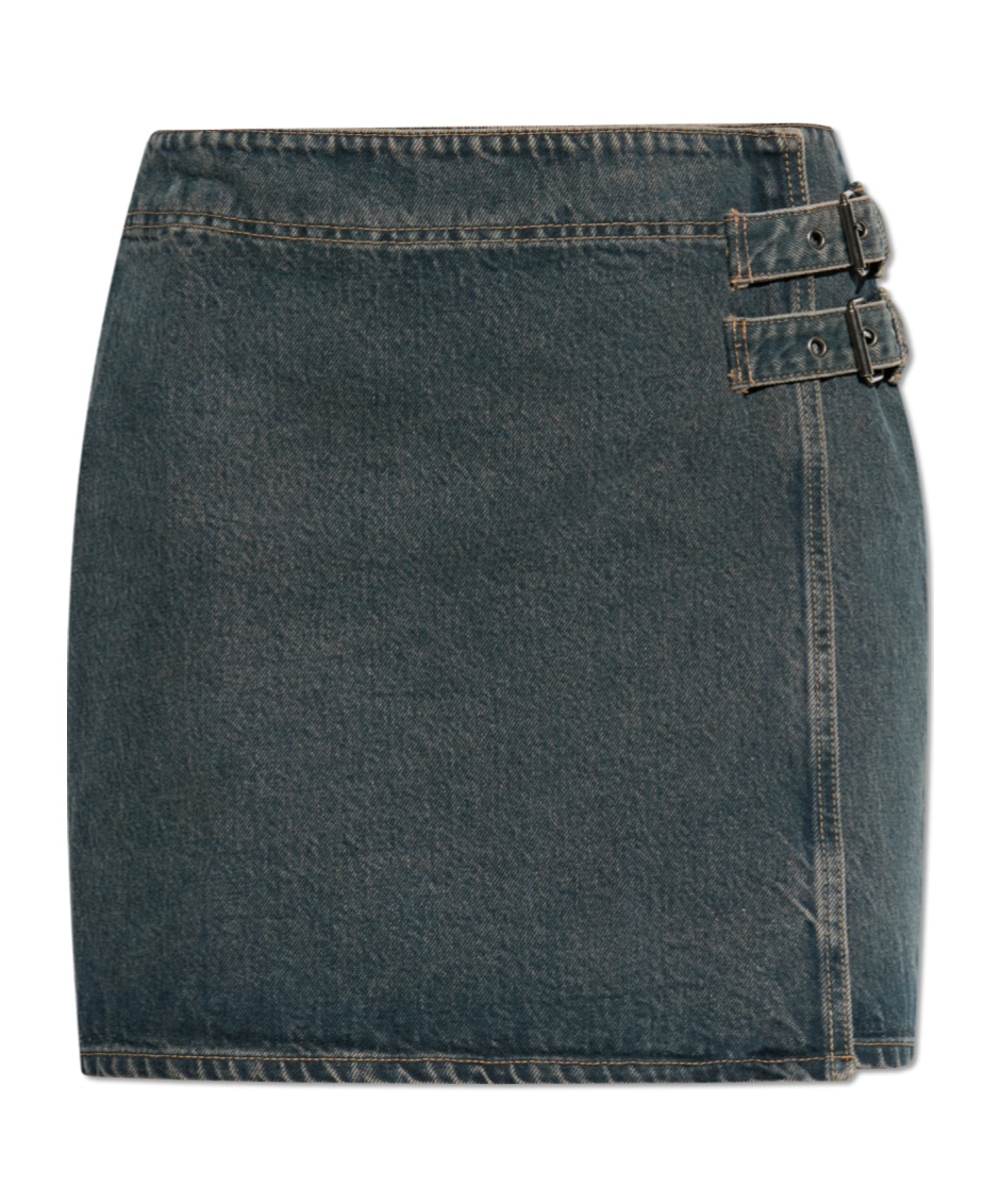 Samsoe & Samsoe Buckled Mini Skirt In Black