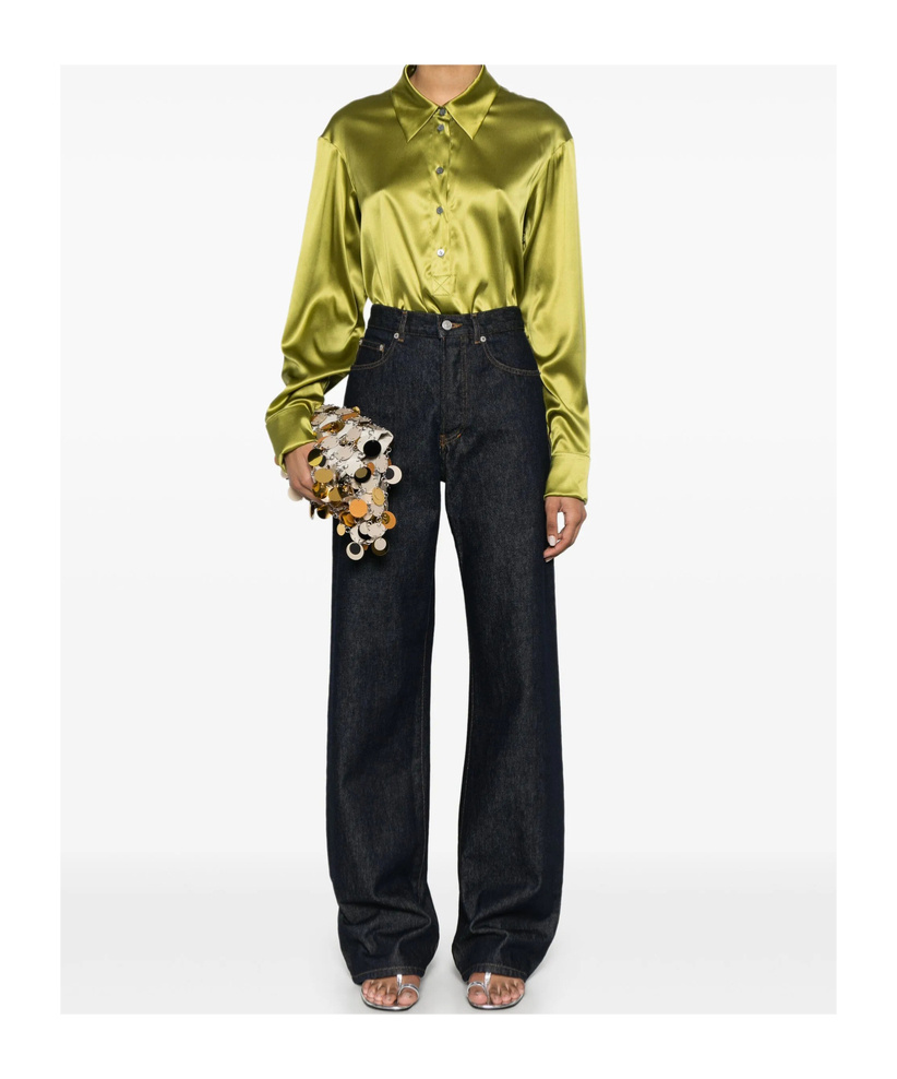 Dries Van Noten Long-sleeved Shirt In Yellow