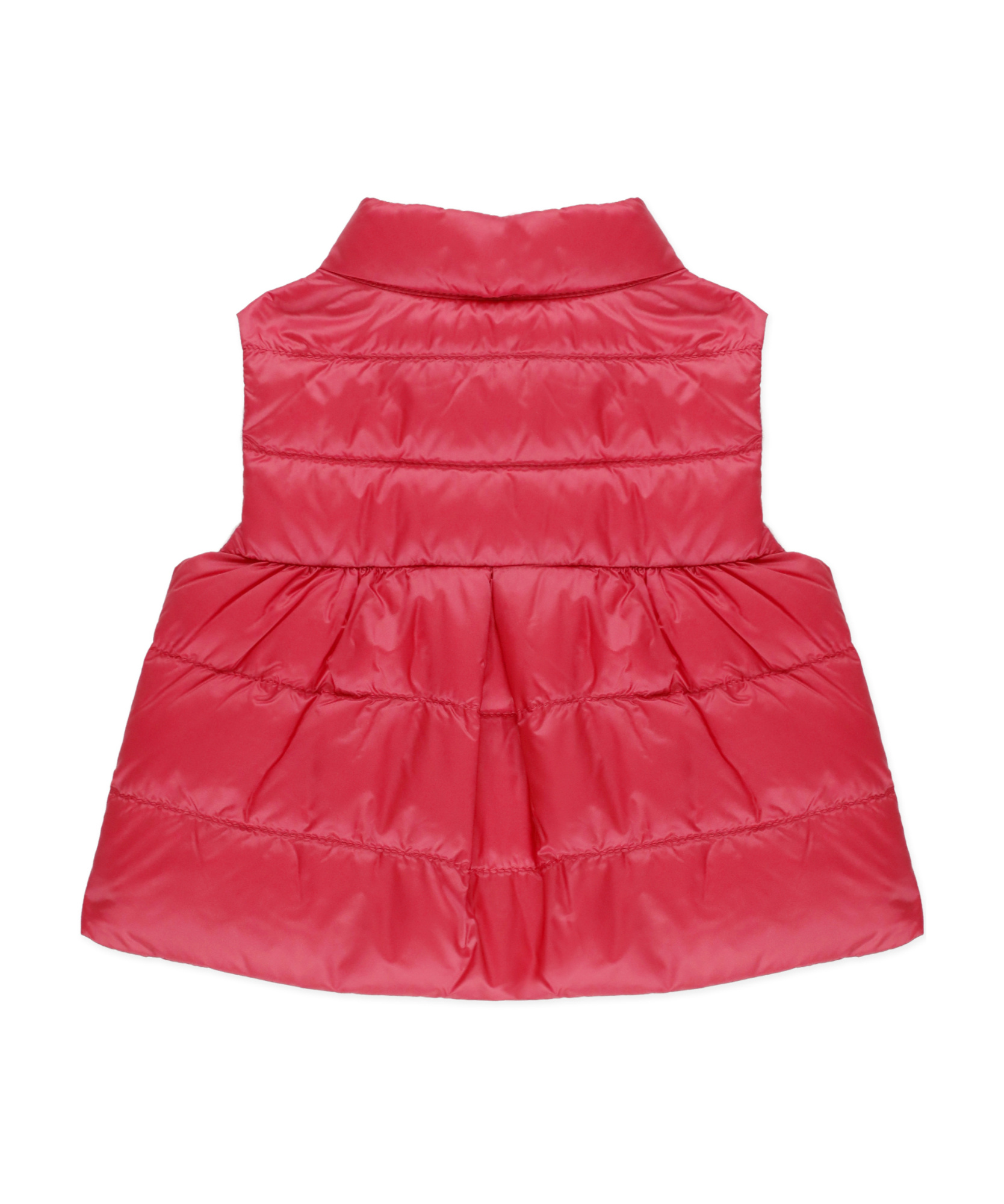Moncler High-necked Sleeveless Vest In Red