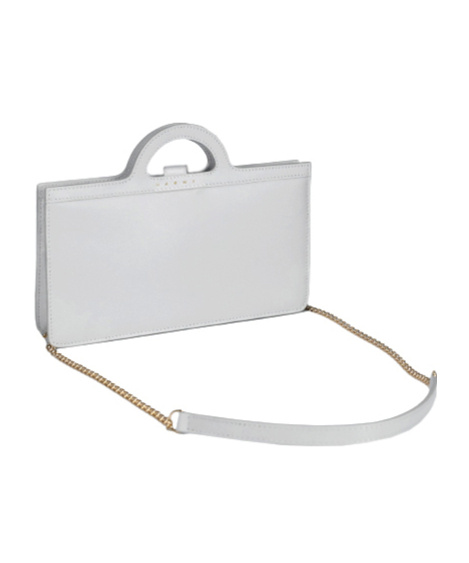 Shop Marni Tropicalia Long Chain-strap Wallet Bag In White