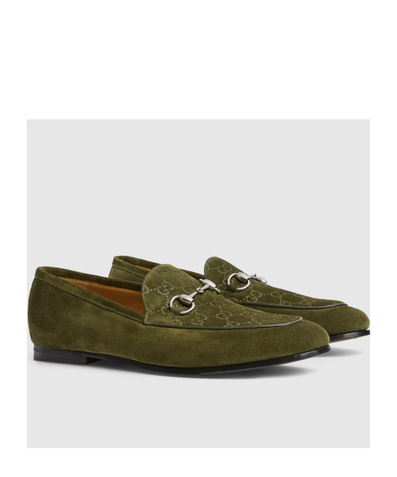 Gucci Herrenloafer Mit Horsebit In Green