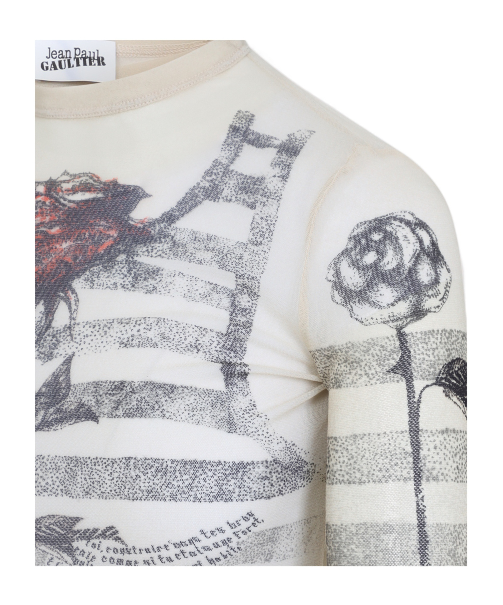 Shop Jean Paul Gaultier Printed T-shirt In White