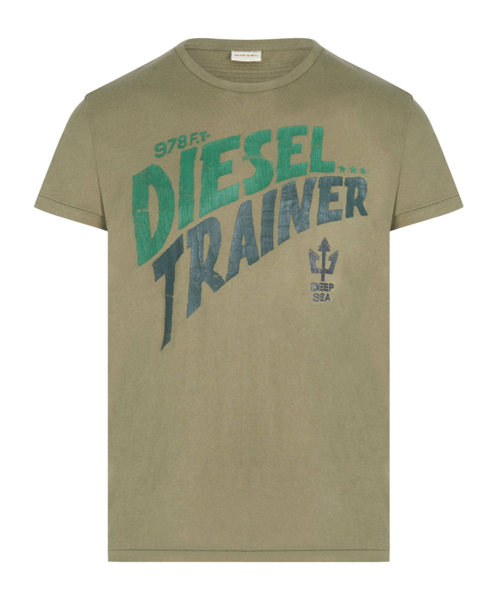 Diesel 978 Trainer T-shirt In Green