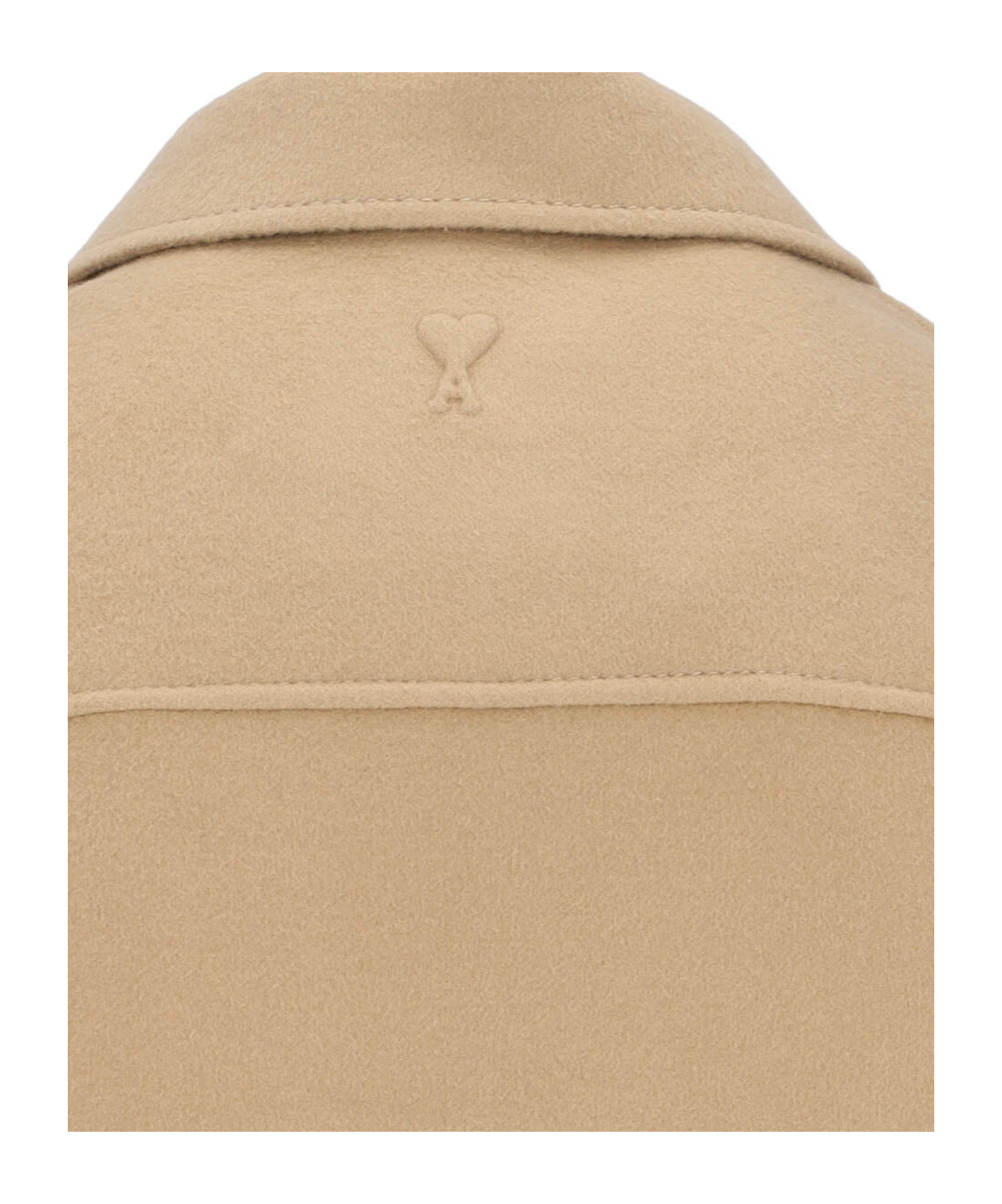 Ami Alexandre Mattiussi Half-zip Long-sleeved Casual Jacket In Nude