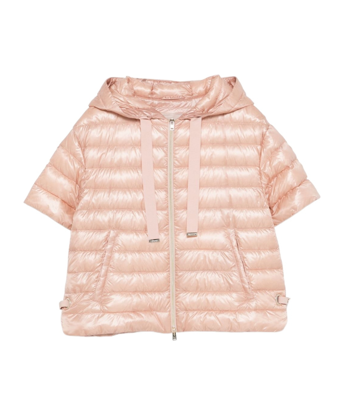 Herno Women Nylon Short Down Jacket In Pink