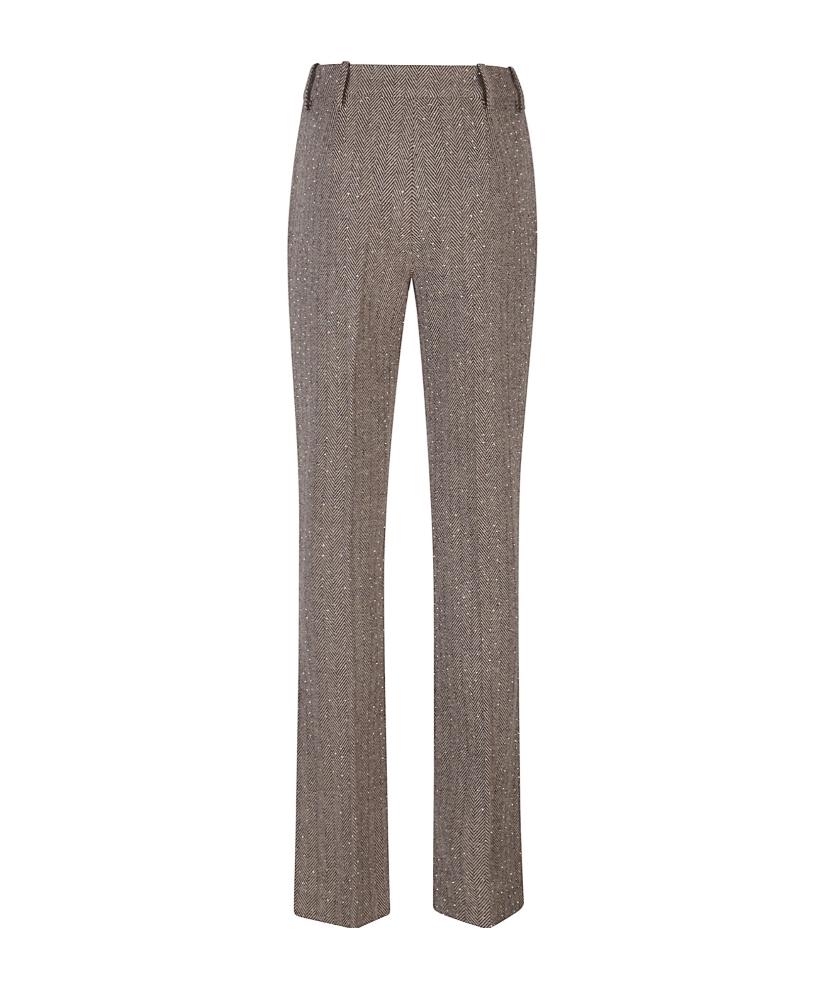 Ermanno Firenze Belt Loop Casual Pants In Brown