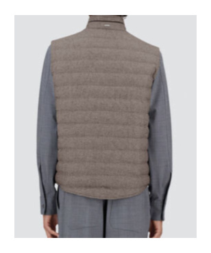 Herno Cashmere And Silk Sleeveless In Gray