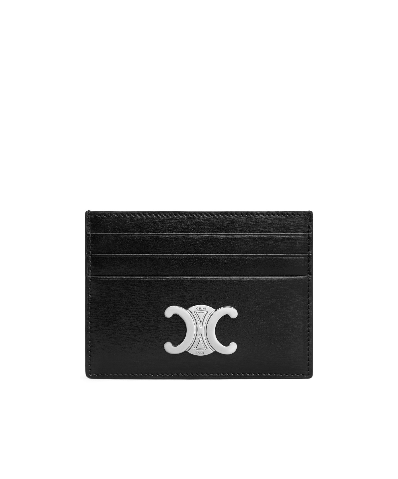 Celine Logo Card Holder In Black