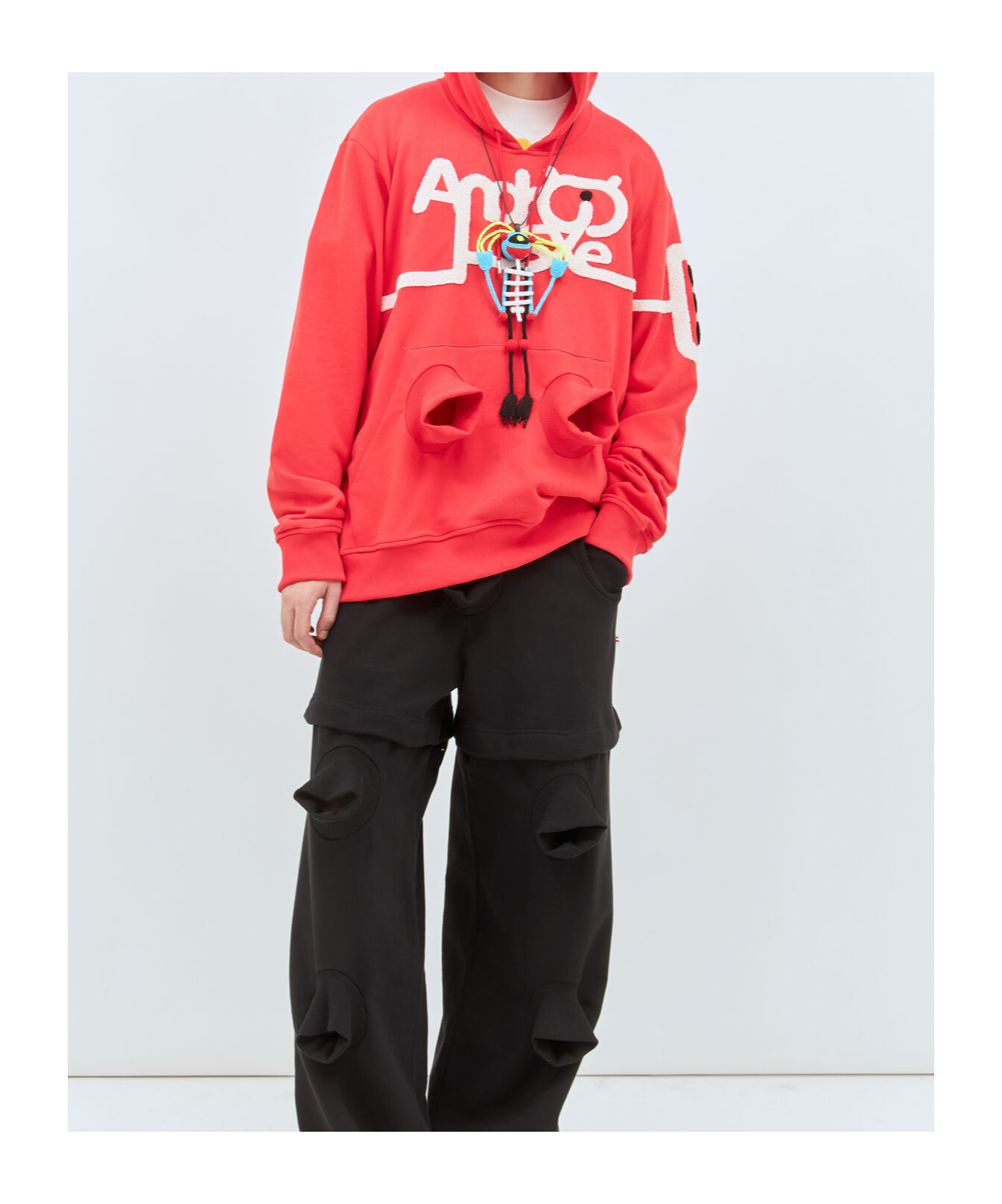 Walter Van Beirendonck Android Hooded Sweatshirt In Orange