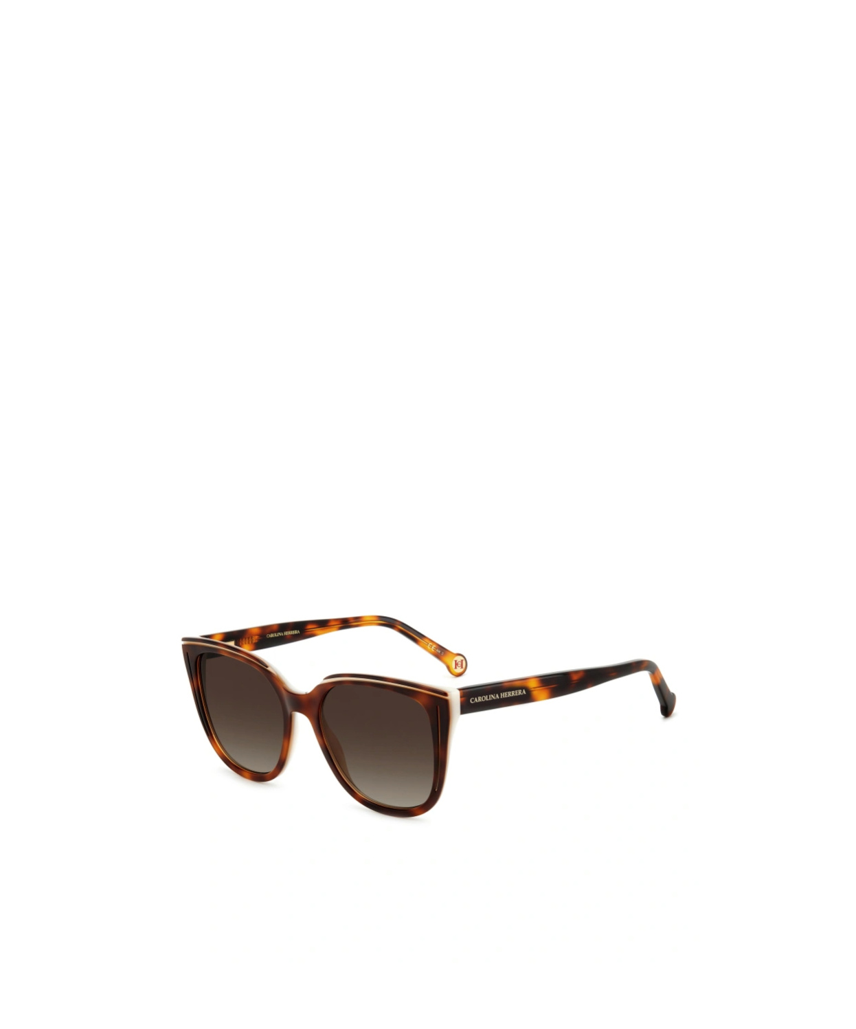Carolina Herrera Butterfly Frame Full Rim Sunglasses In Brown