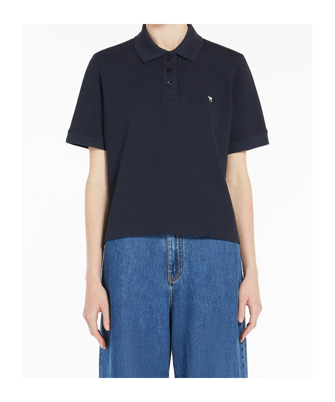 Weekend Max Mara Short-sleeved Polo Shirt In Black