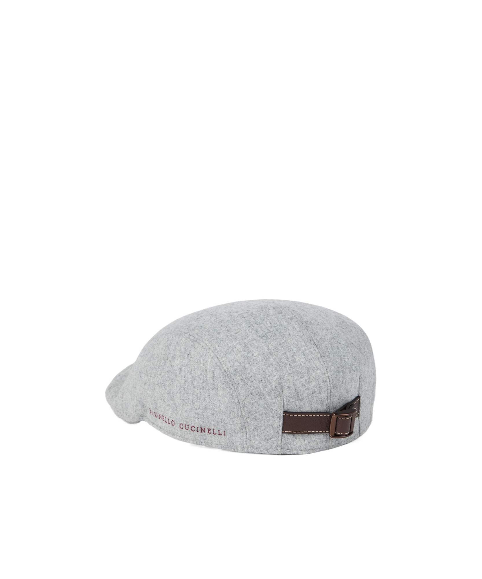 Brunello Cucinelli Logo Detailed Cap In Gray
