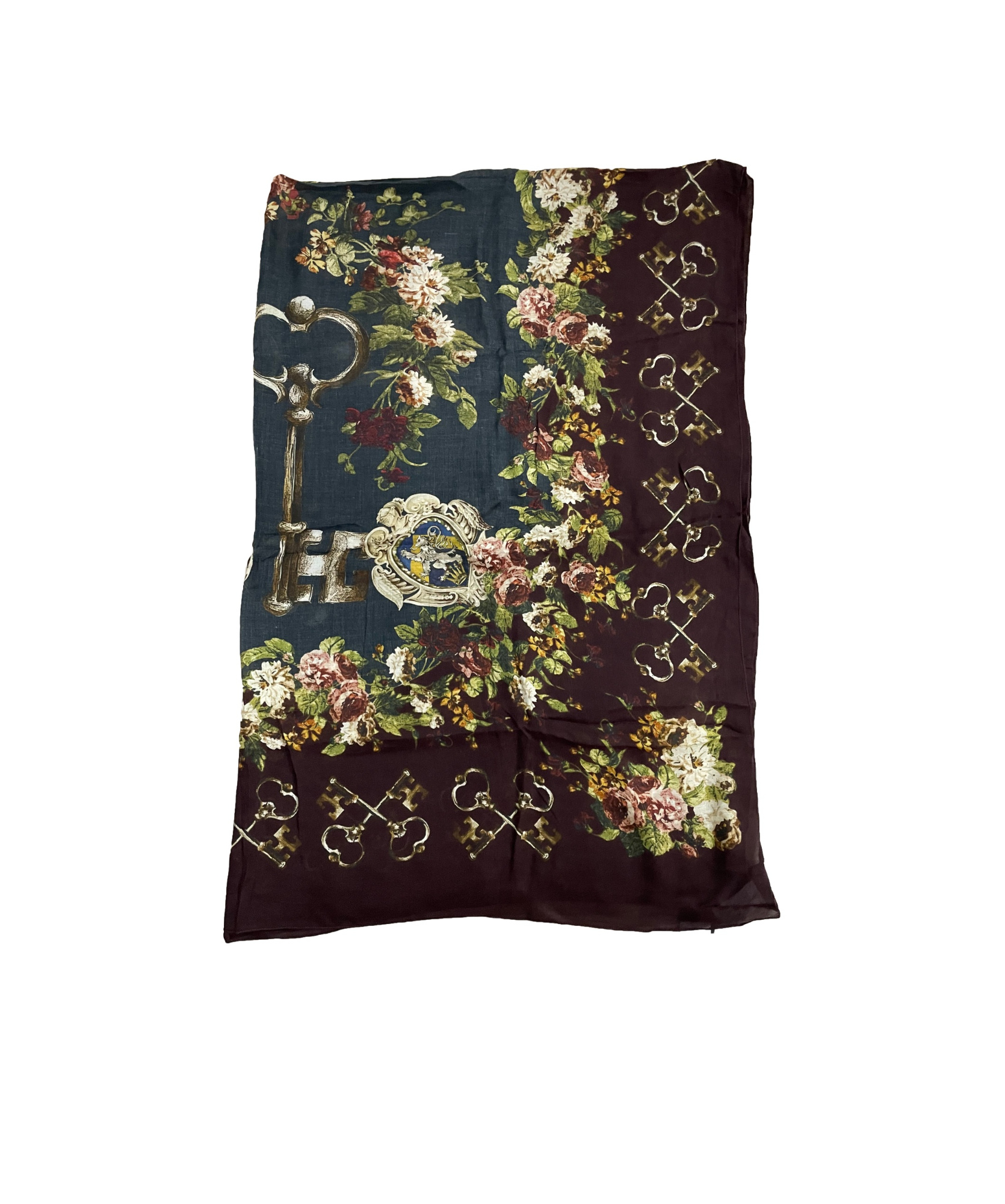 Dolce & Gabbana Printed Scarf In Black
