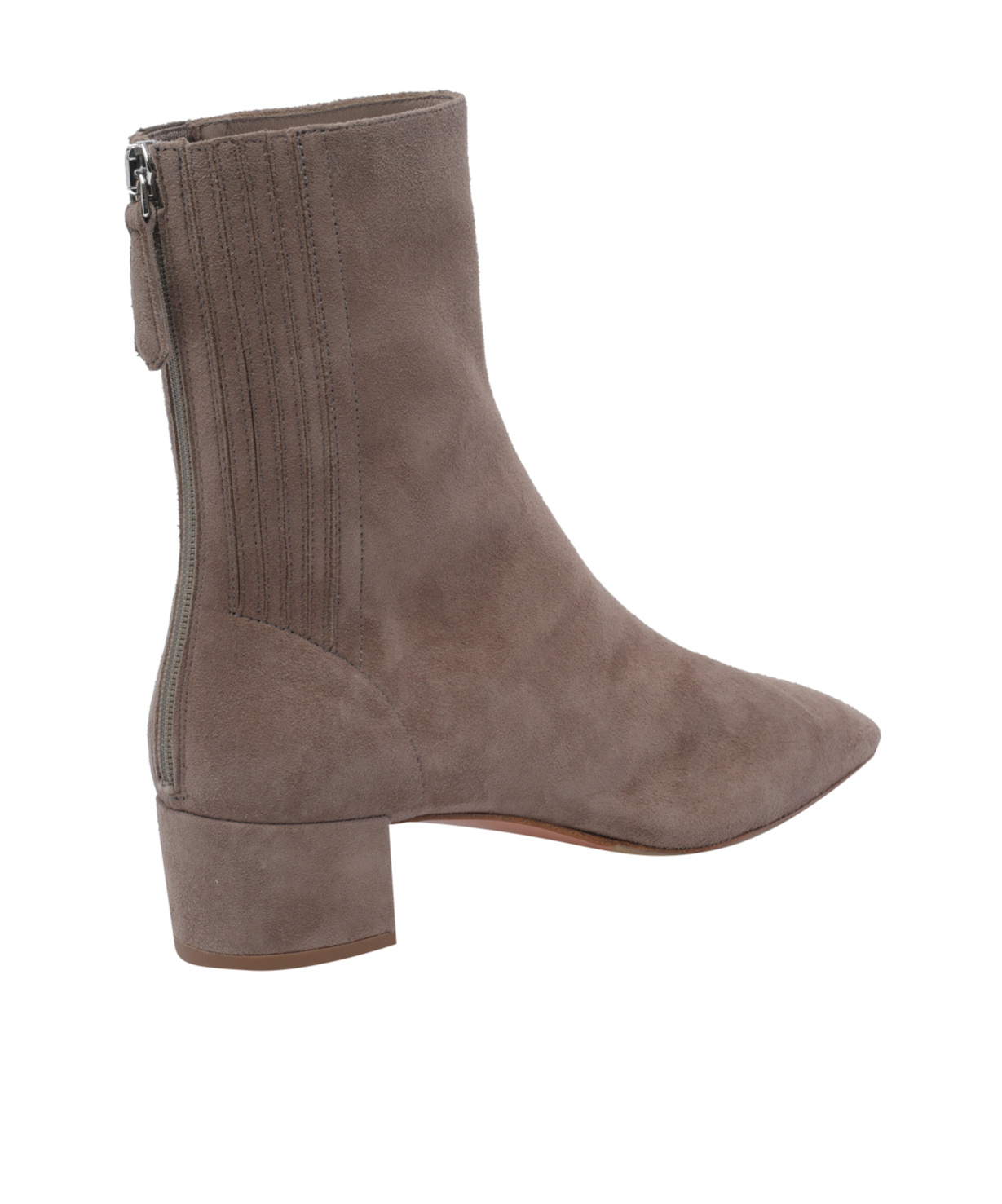 Aquazzura Honore Pointed Toe Boots In Brown