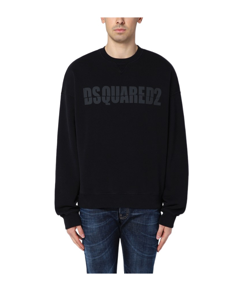 Shop Dsquared2 Long-sleeved Sweater In Black
