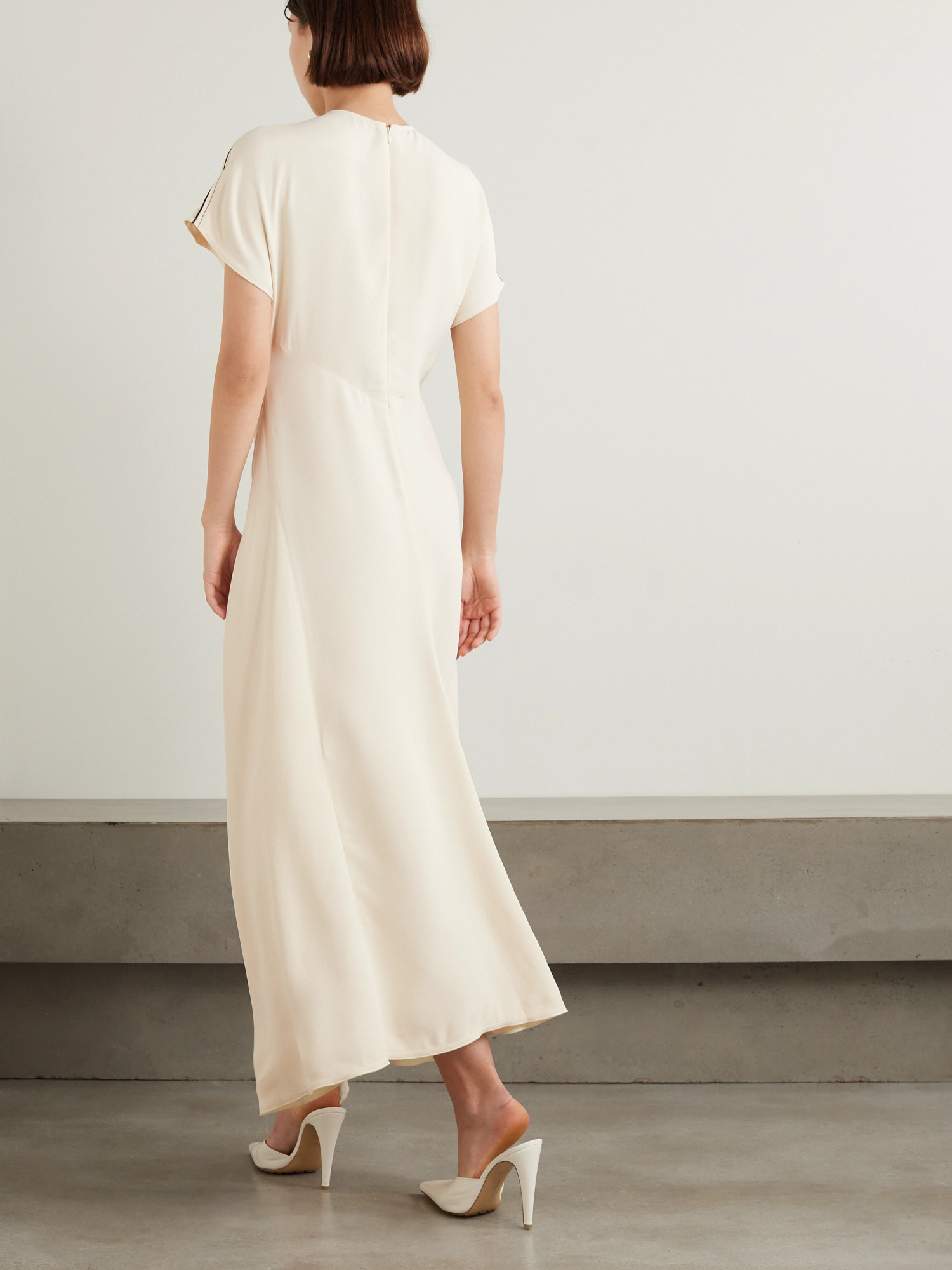 VICTORIA BECKHAM SASH-DETAIL MAXI DRESS