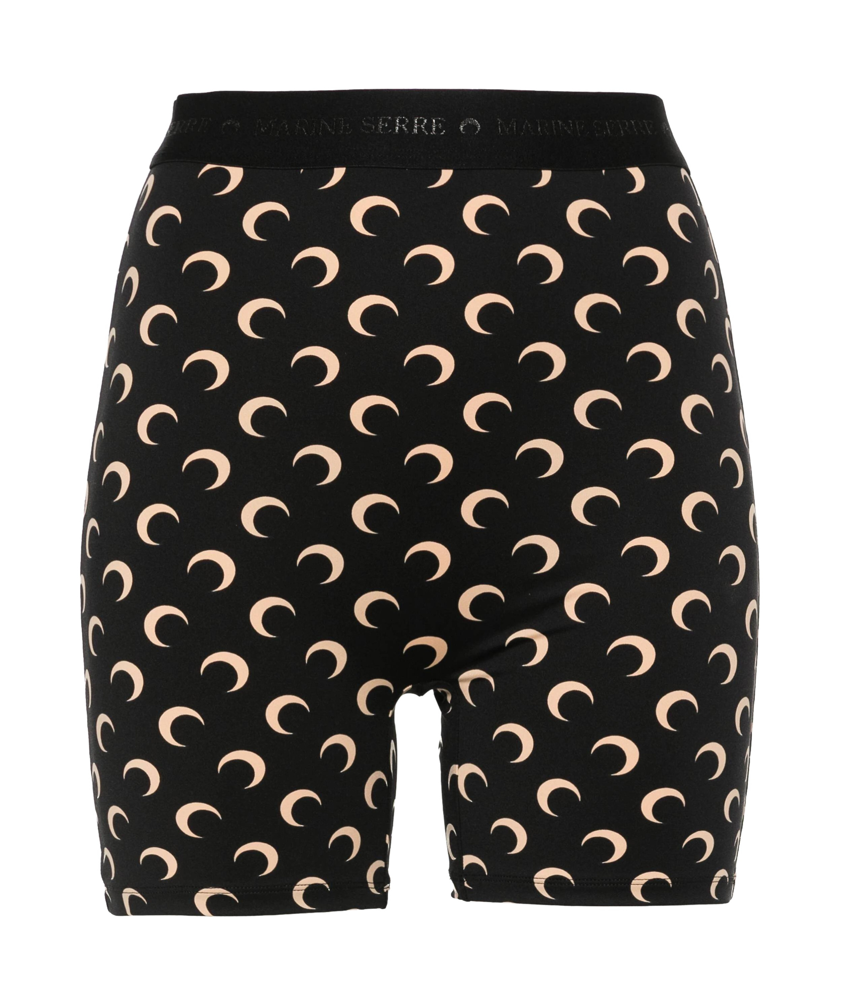 Marine Serre Elastic Waistband Shorts In Black