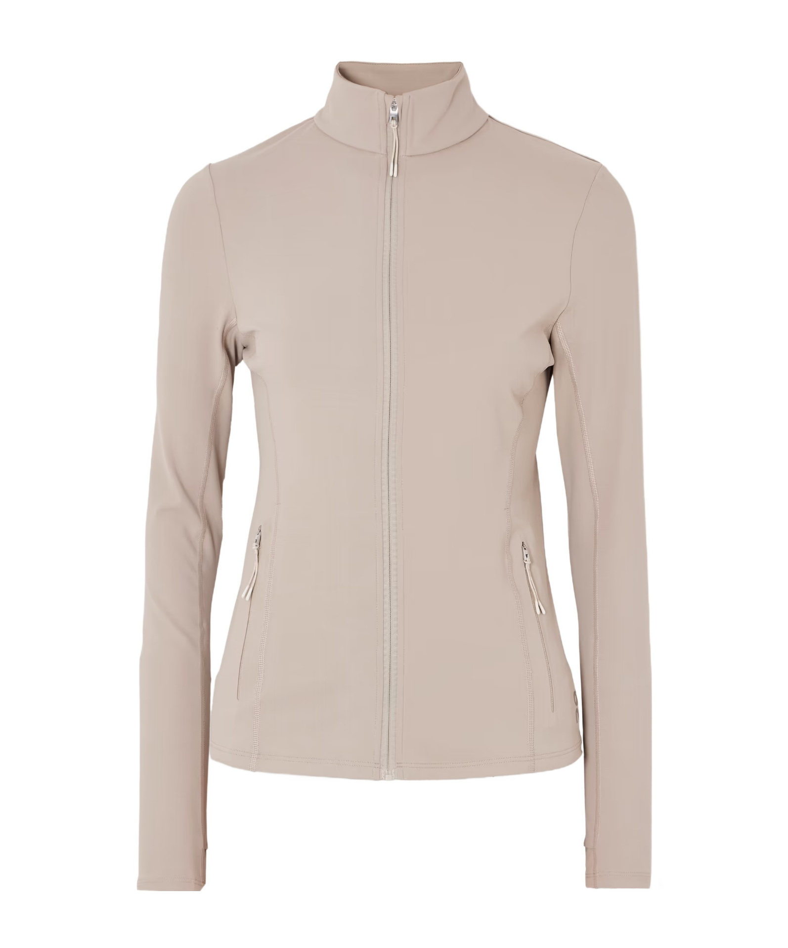 On Cutout Stretch-jersey Jacket In Nude