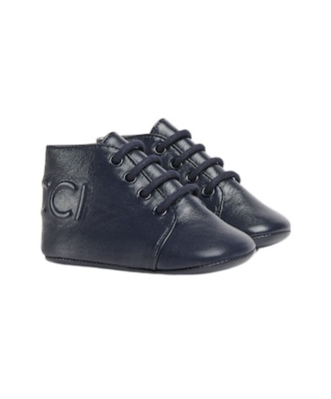 Gucci Logo Leather Boots In Black
