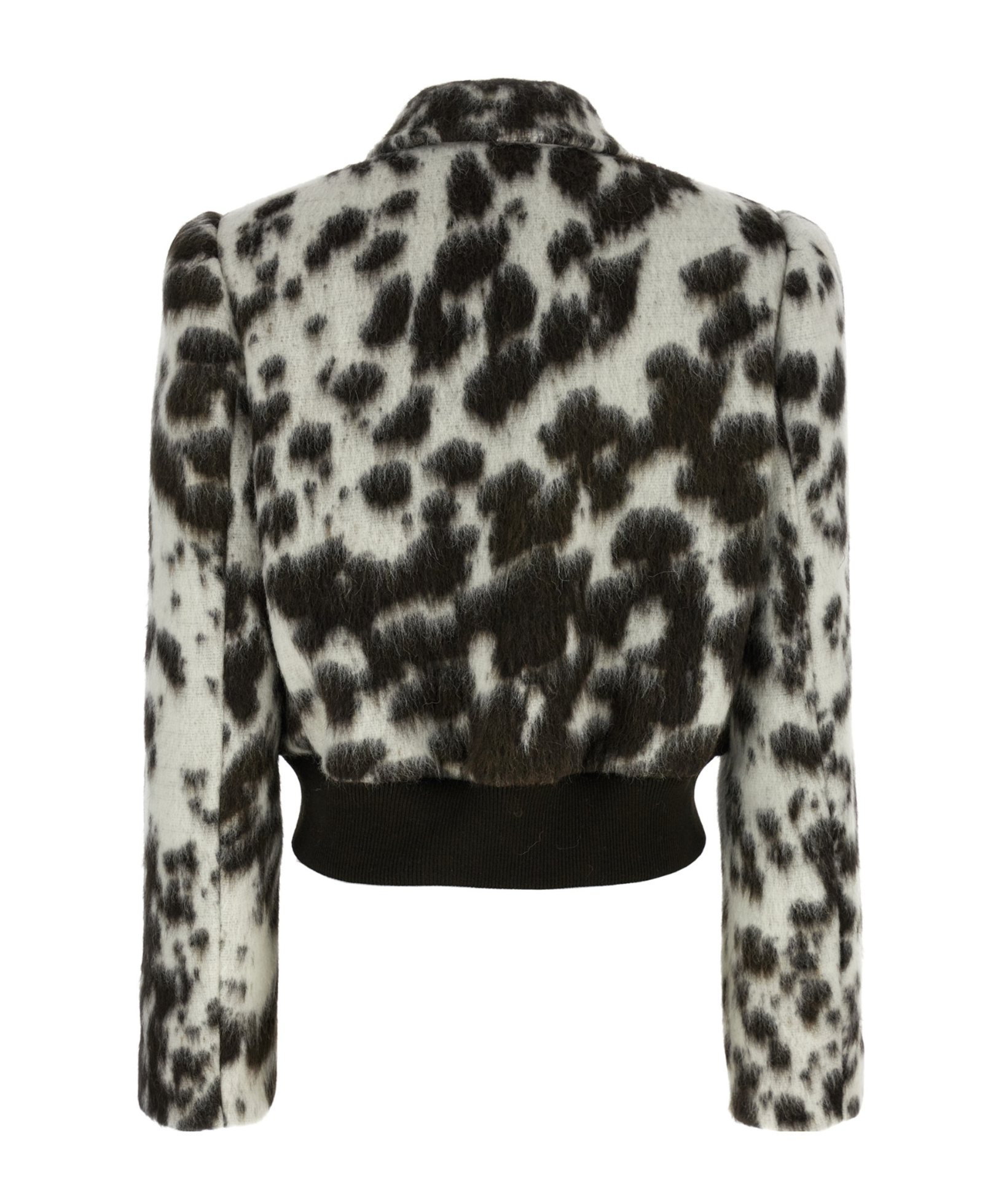 Dries Van Noten Animal Print Double Breasted Long Sleeve Coat In Multi