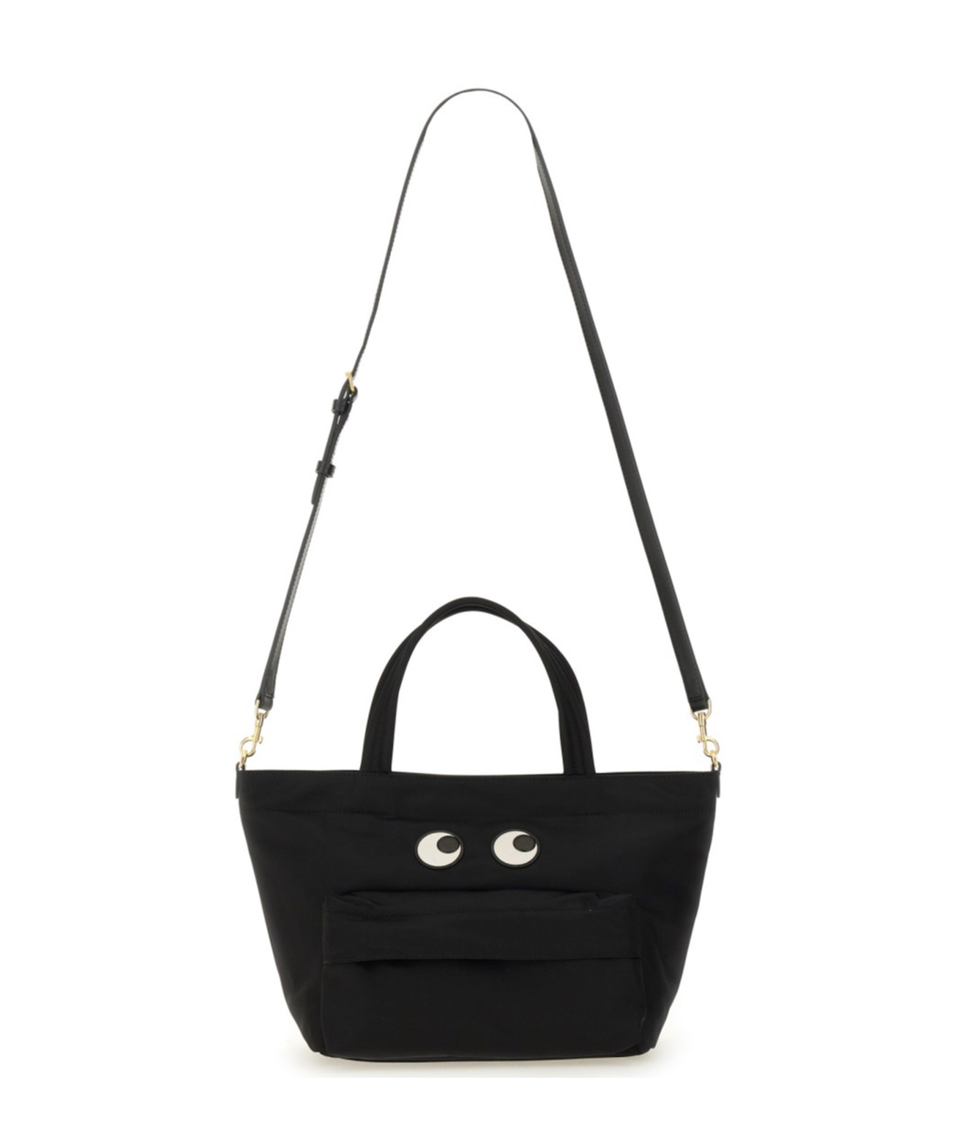 Shop Anya Hindmarch Mini Eyes Tote Bag In Black