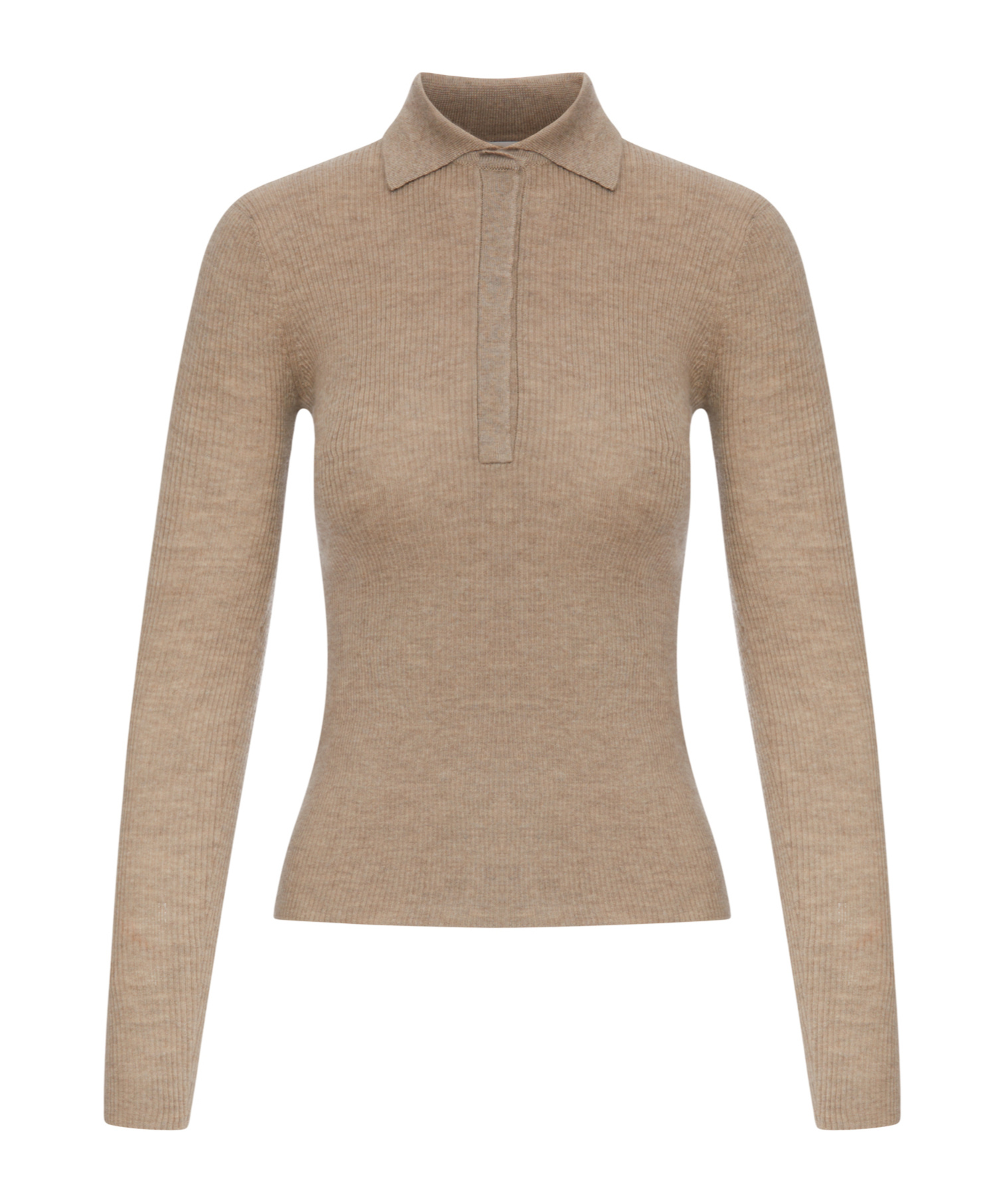 Max Mara Long-sleeve Knit Top In Nude