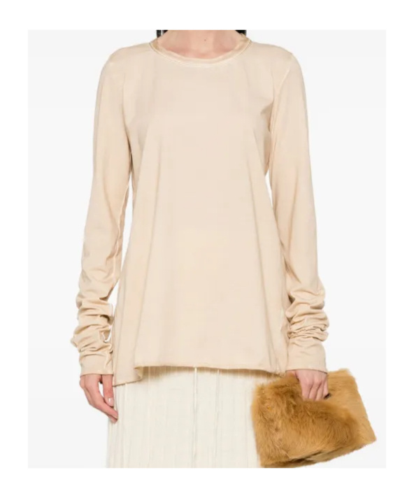 Uma Wang Long Sleeve Blouse In Nude