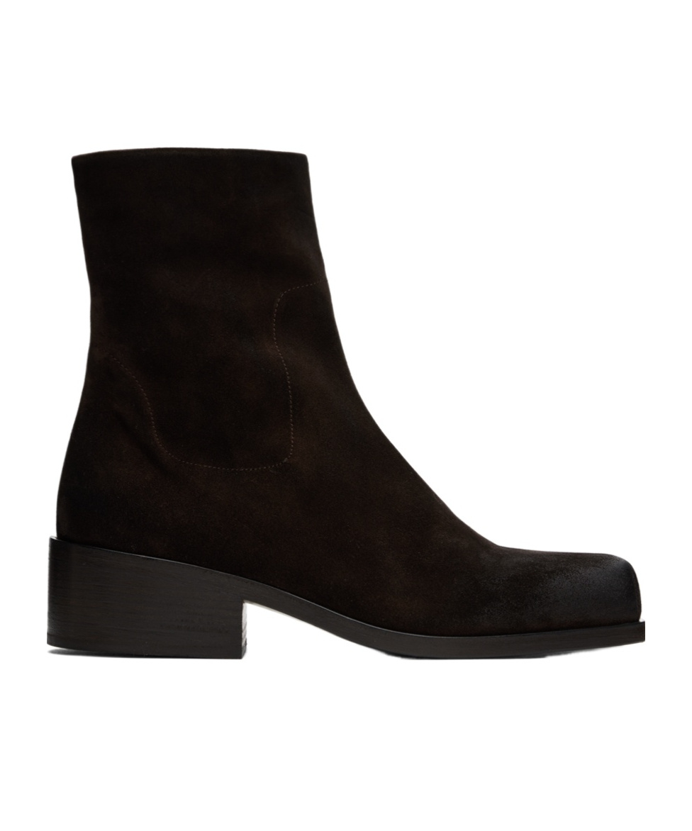 Marsèll Cassello Suede Ankle Boots In Black