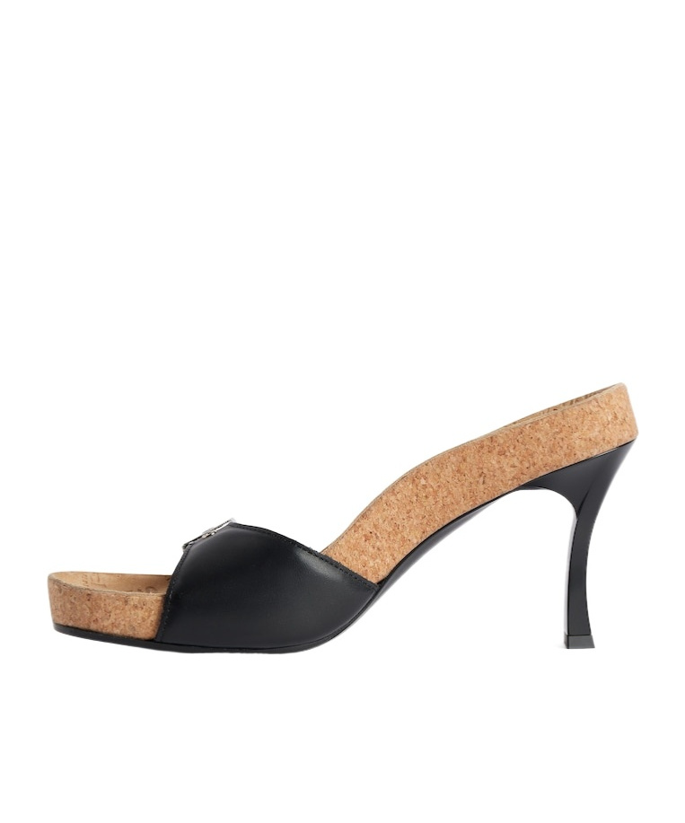 Balenciaga Scholl Collaboration Sandals Buckle Detail In Black