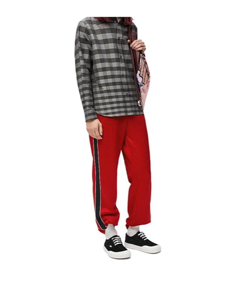 Loewe Elastic Waist Sweatpants In Red