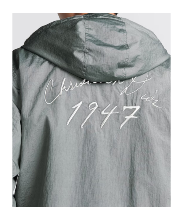 Dior Windproof Casual Jacket In Gray