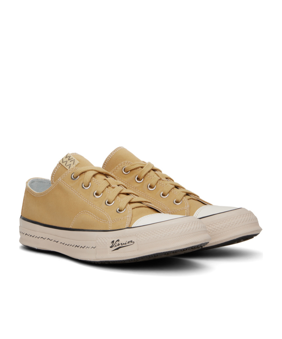 Visvim Lace-up Low-cut Casual Shoes In Nude