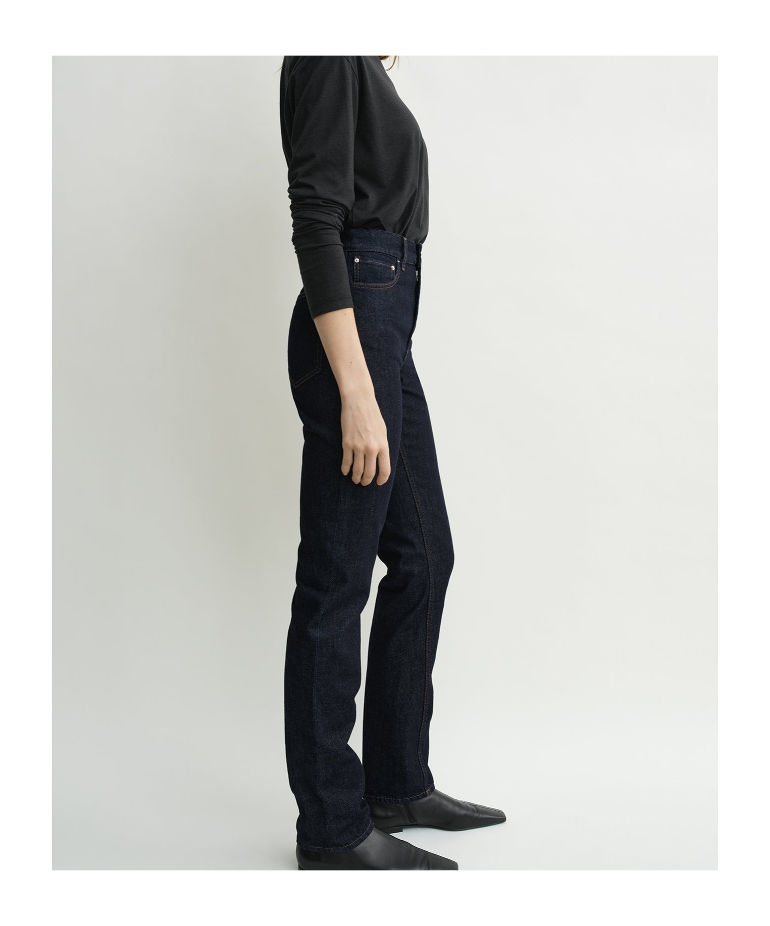 Totême High-waisted Slim-fit Jeans In Blue