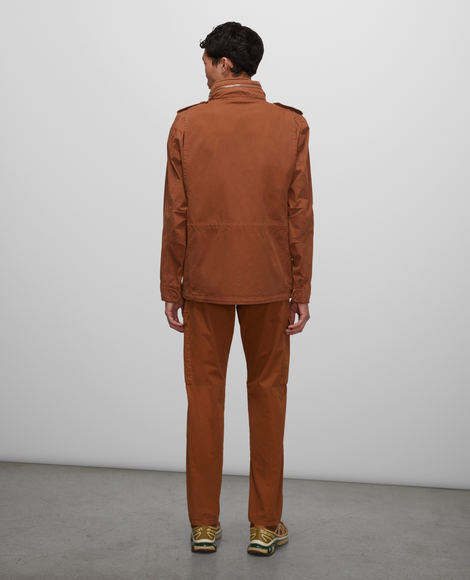 Aspesi Long-sleeved Casual Jacket In Brown
