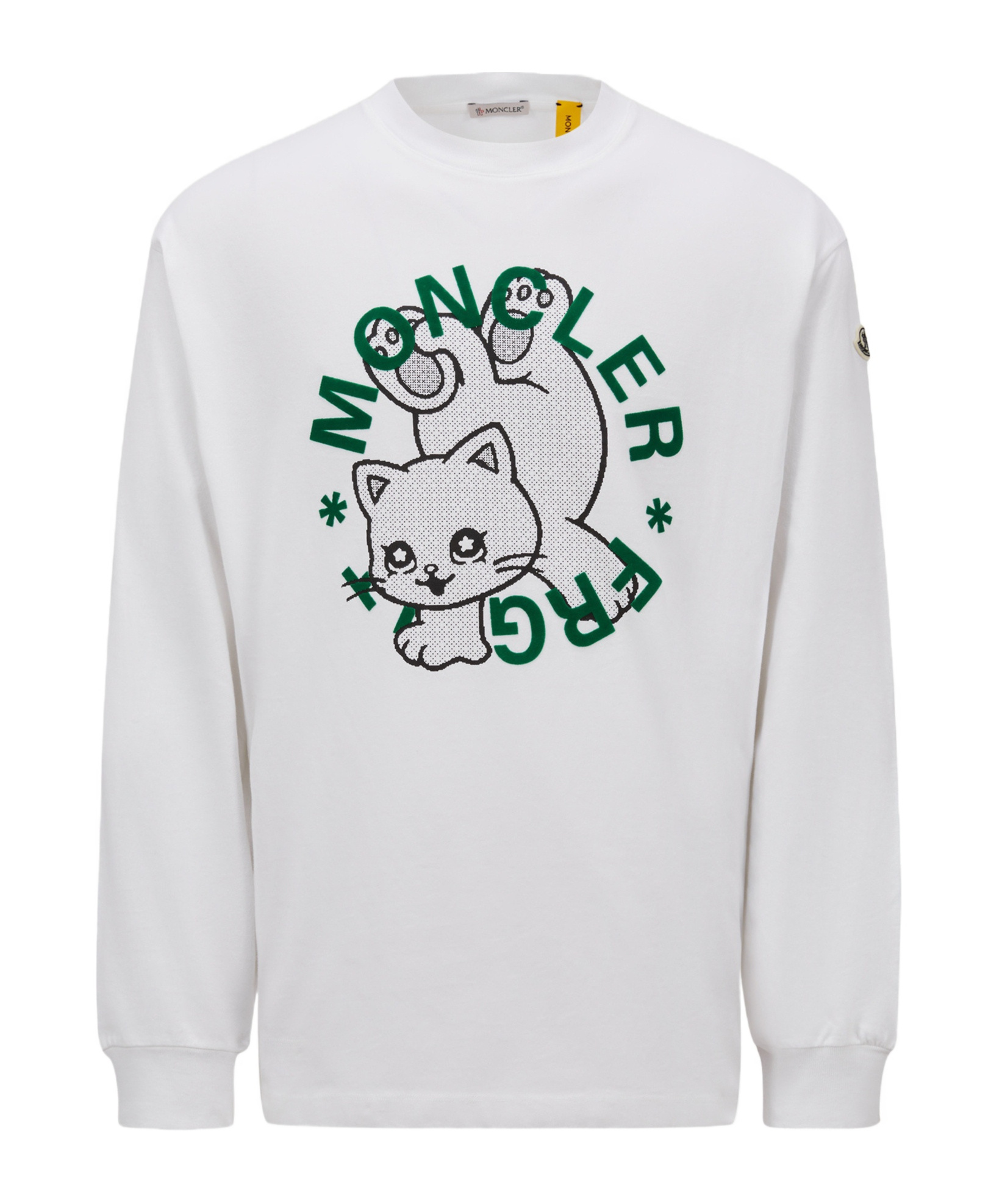 Moncler T-shirt À Manches Longues Et Logo Dessiné X Frgmt In White